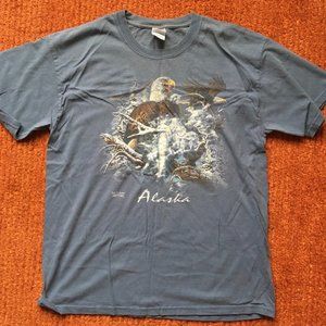 Alsaka Animal Print T shirt size Large SALE